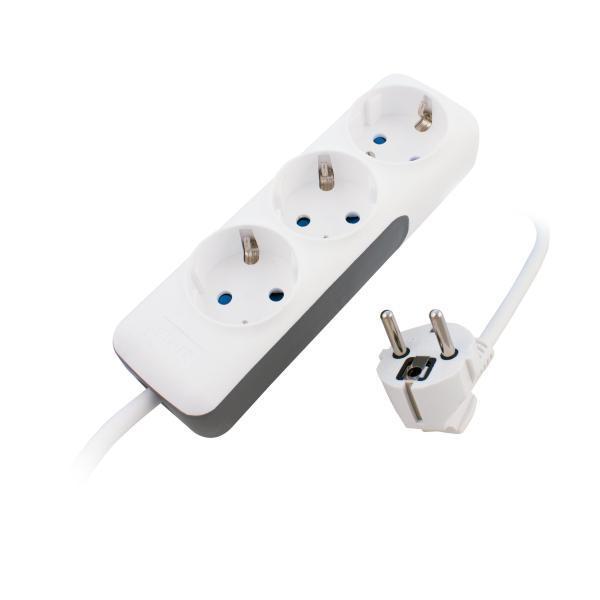 Удлинитель СТАРТ Comfort S 3x5 ZD, 3 розетки, 5 м, White/Grey