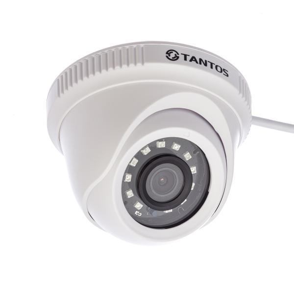 Видеокамера для дома и офиса купольная цветная Tantos