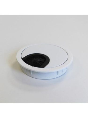 Заглушка пропуск под кабель для столешницы, для проводов круглая INRIOR